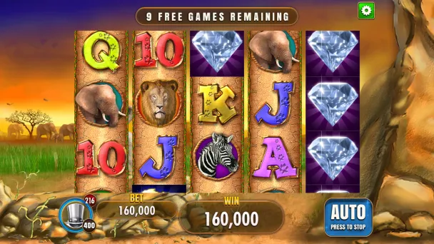Diamond Wilds during the Golden Mask Feature