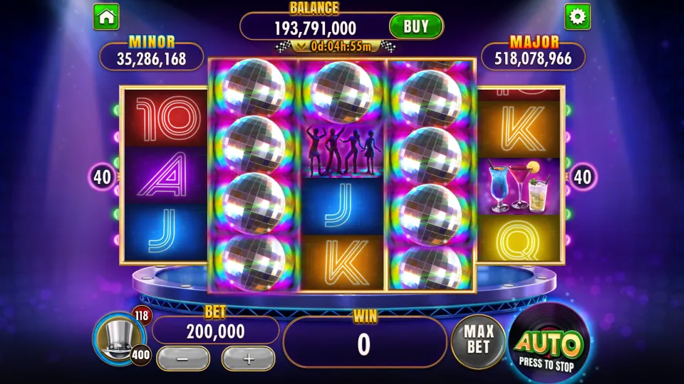 Party Mania — The Party Mania reels with taller middle columns