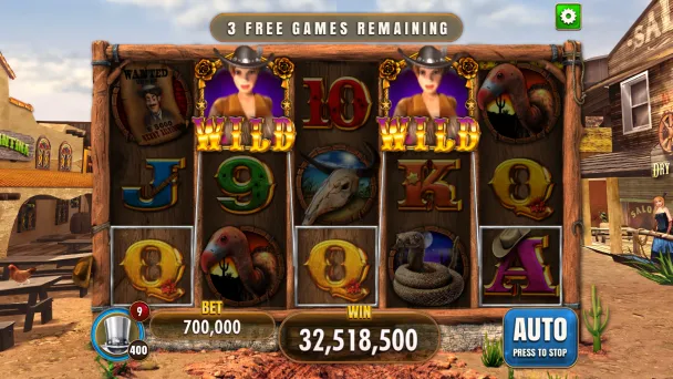 Calamity Wilds during Free Games