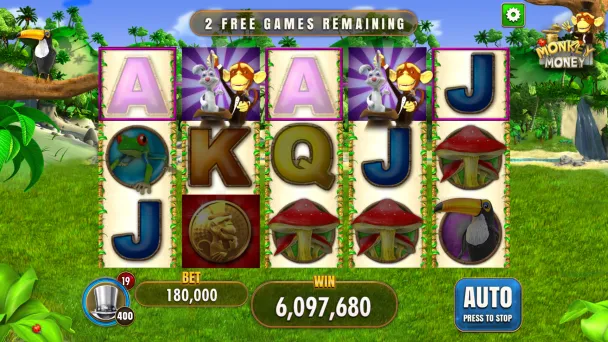Transformed Wild symbols during Free Games