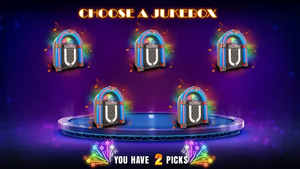 The Jukebox Bonus selection screen