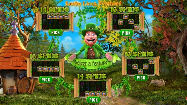 Five Lucky Line choices with Free Games and Wild patterns