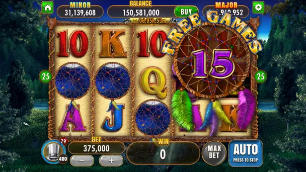 Dreamcatchers reveal a Free Spins award