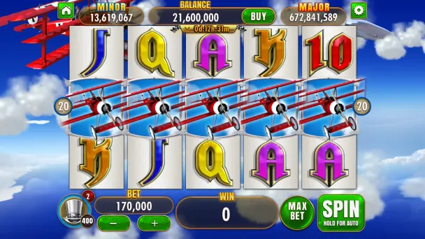 The opening display with five Plane symbols