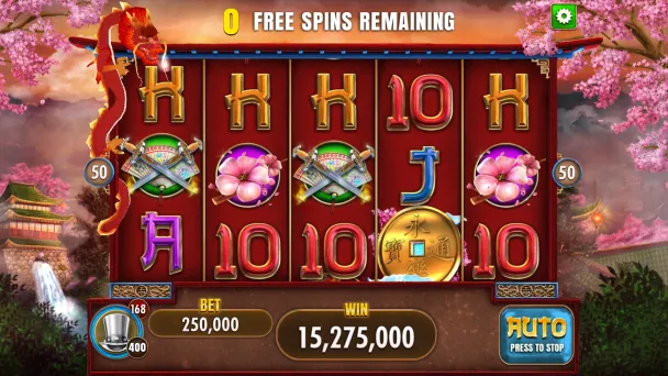 The Total Feature Win at the end of Free Spins